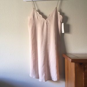 Tobi pink scalloped dress. Size Small.